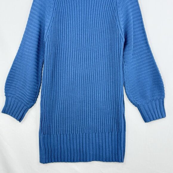 Women’s Knitted Dress Ladies Turtleneck Long Sleeve Mini Sweater Dress Size M/L - Picture 13 of 16